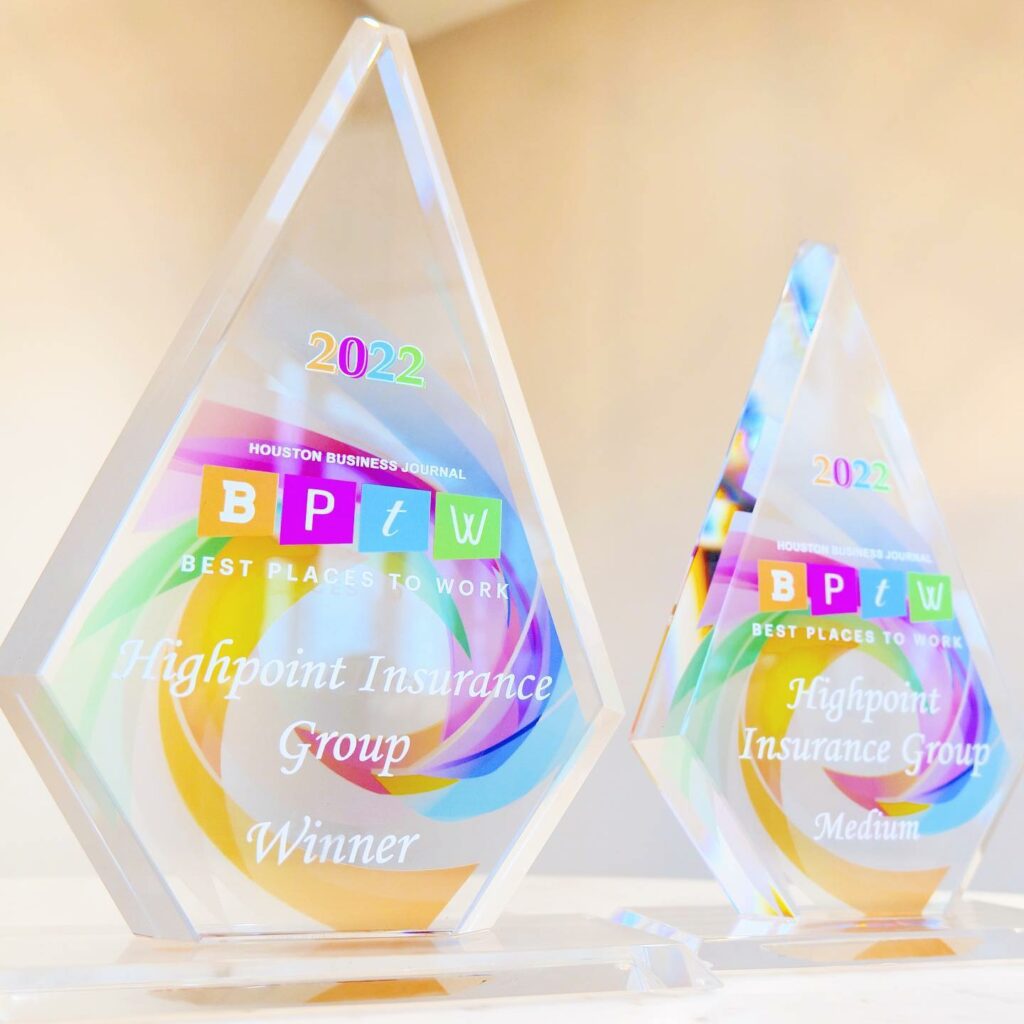 Houston Business Journal Best Place to Work Award